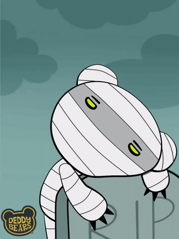 Tired Halloween GIF by DeddyBears