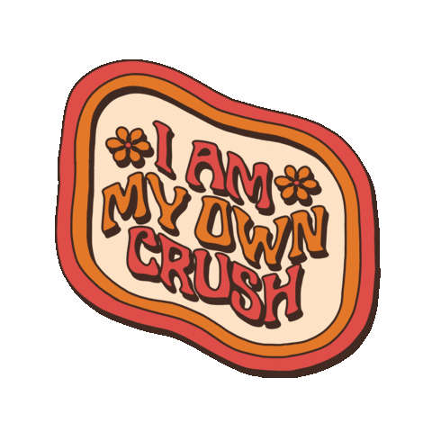 70S Love Sticker