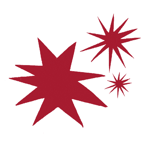 Red Stars Star Sticker by Etsy