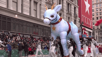 Macys Parade Reindeer GIF by The 95th Macy’s Thanksgiving Day Parade