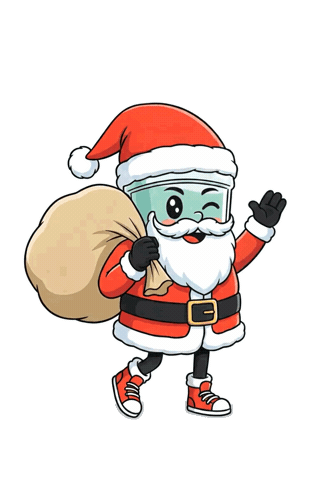 Christmas Santa Sticker by ABGEBRÜHT