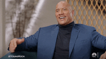The Rock Laugh GIF by NBC