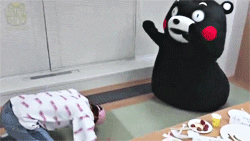 bts v i thought kumamon was a scary doll before i saw this omg this is so cute 3333 GIF