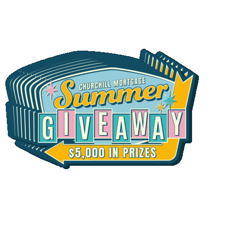 Summer Giveaway Sticker by Churchill Mortgage