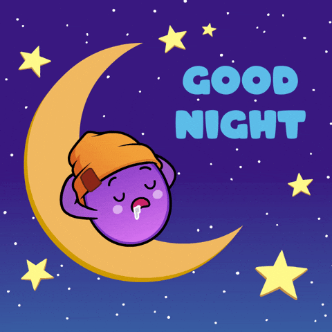 Good Night Stars GIF by The Grapes