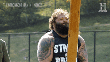 Strongest Man Beard GIF by HISTORY UK