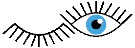 Eyes Thank You Sticker by Ana Steinberg Designs