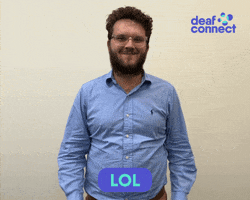 Sign Language Lol GIF by Deaf Connect