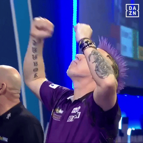 Happy Peter Wright GIF by DAZN North America