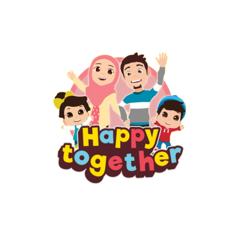 Happy Together Love Sticker by Omar & Hana - Islamic Songs for Kids