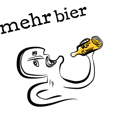 Bier Trinker Sticker by Damenspitz Wien