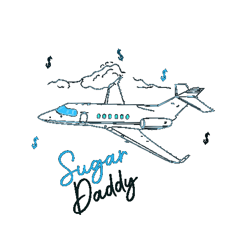 Sugar Daddy Aviao Sticker by Meu Patrocinio