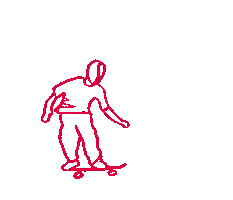Skating Tony Hawk Sticker by AlwaysBeColoring