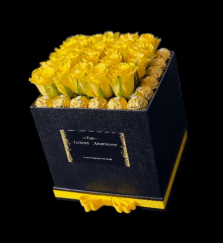 tlaflowers flowers yellow box luxury GIF