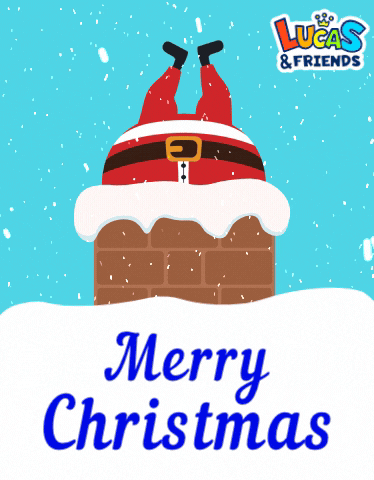 Merry Christmas GIF by Lucas and Friends by RV AppStudios