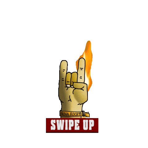 Swipe Up Nova Rock Sticker by Nova Rock Festival