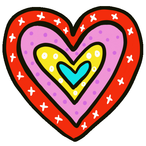 I Love You Heart Sticker by Jelene