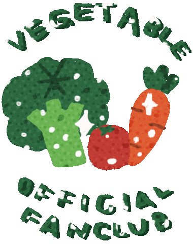 Vegan Doodle Sticker by JELLYBEAR PLANET.