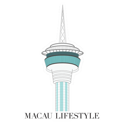 Macao Tower Sticker by Macau Lifestyle Media