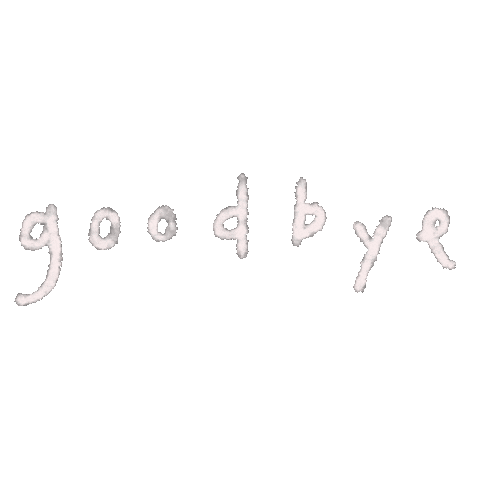 Goodbye Sticker by Tina