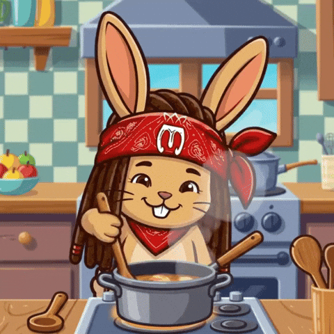 Bunny Cooking GIF