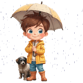 Its Pouring Heavy Rain Sticker