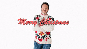 Merry Christmas Ugly Sweater GIF by Darren