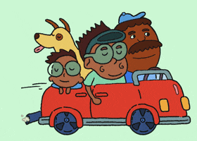 Driving Fathers Day GIF by Jennifer Nie