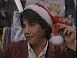 Keanu Reeves Christmas GIF