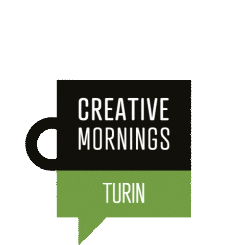 Coffee Mug Sticker by CreativeMornings Turin