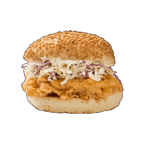 Chicken Burger Sticker by DOWNTOWNER