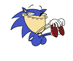 Bouncing Sonic The Hedgehog GIF