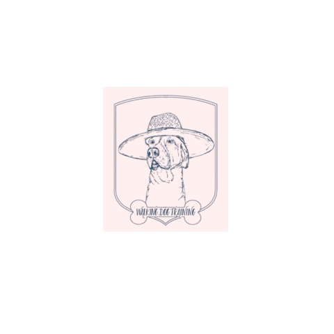 Walking Dog Training Sticker