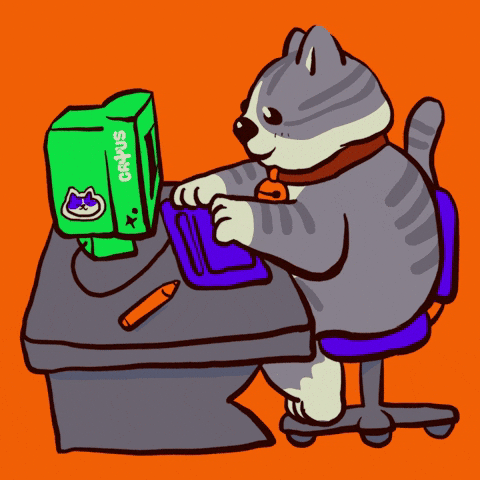 Cat Work GIF