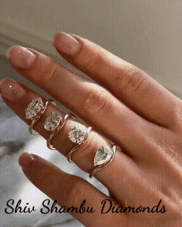ShivShambuDiamonds diamond ring round engagement ring GIF