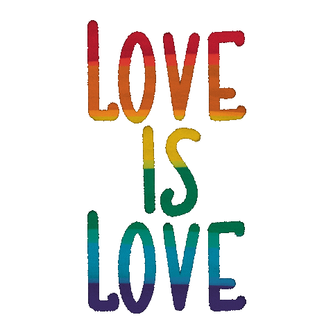 Love Is Love Pride Sticker by Louise B
