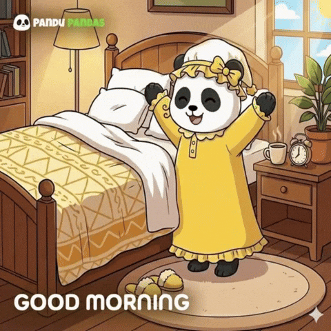 Good Morning Coffee GIF by Pandu Pandas