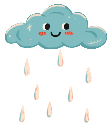 Happy Rain Sticker by chenny aviana