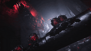 BonsaiCollective video games black and red game environment luna abyss GIF