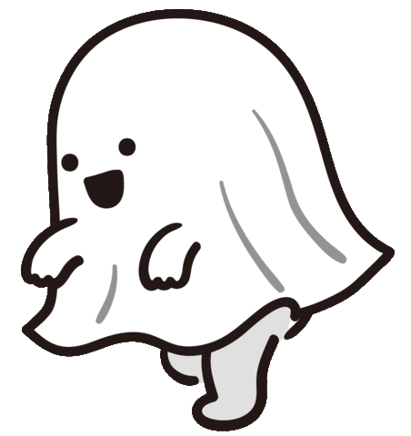 Halloween Ghost Sticker by baobaonevertell