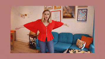 Happy Red Top GIF by HannahWitton