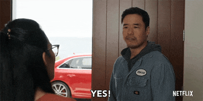 randall park yes GIF by NETFLIX