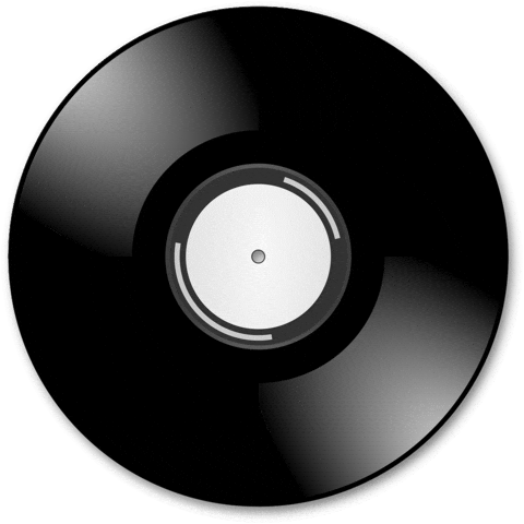 Dying music playing vinyl cd Sticker