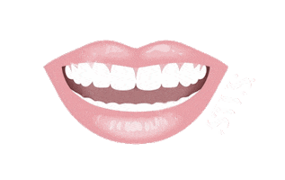 Sparkling White Smile Sticker