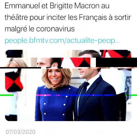 Macron Influenza GIF by THEOTHERCOLORS