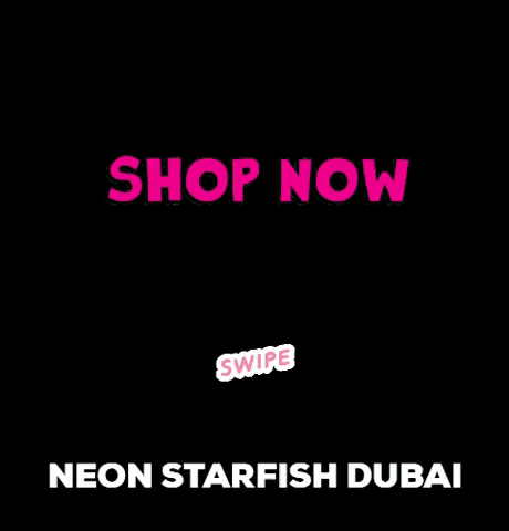 NeonStarfishDubai swipe up shopping swipeup shop now GIF