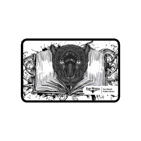 Library Card Ftworth Sticker by Fort Worth Public Library