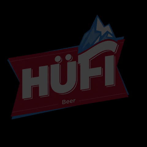 Hufi beer neon light cold GIF