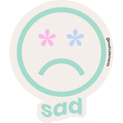 Sad Mood Sticker by mohielements