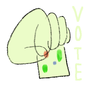 Hand Vote Sticker by あないすみーやそこ
